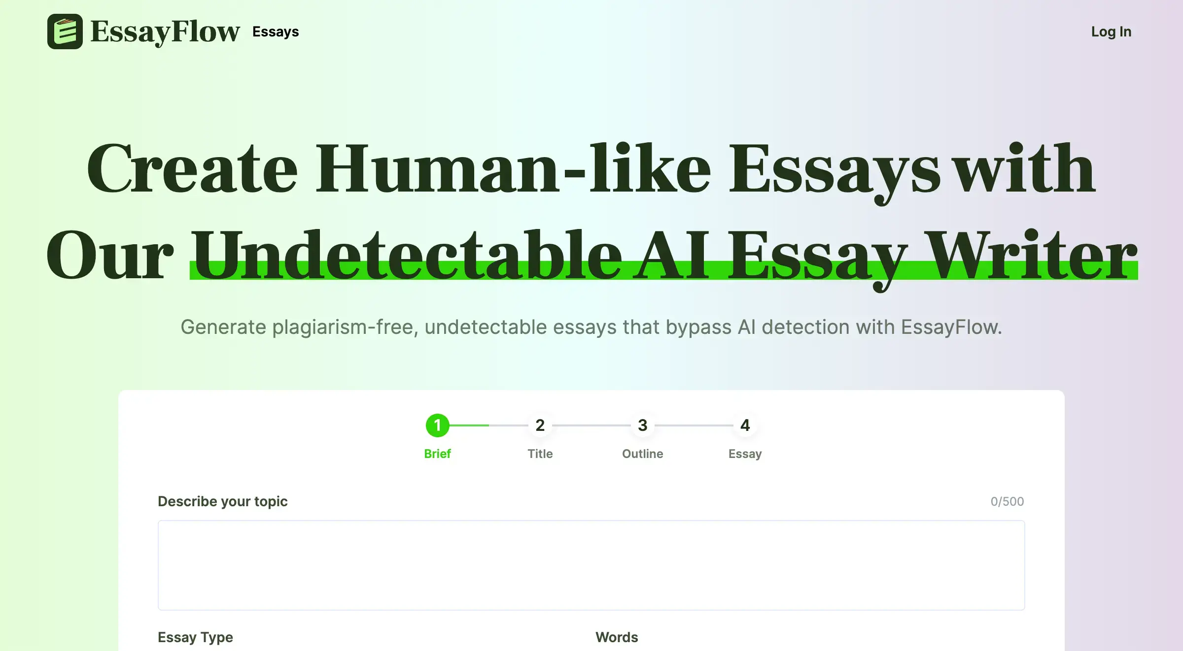 EssayFlow AI Essay Writer