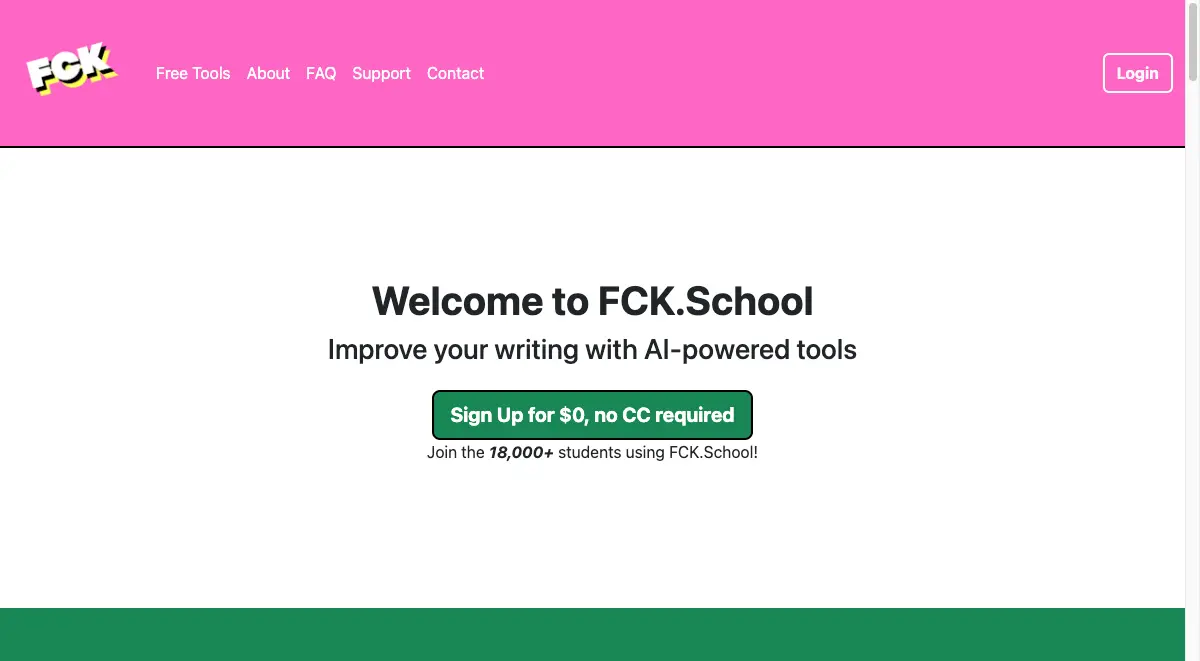 FCK.School - AI Writing Tools for Academic Success