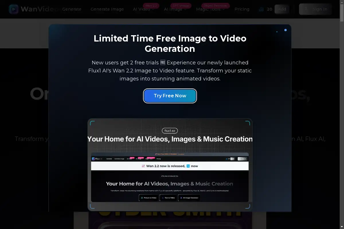 Flux AI Video Generator