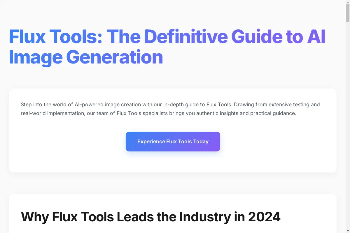 FLUX Tools