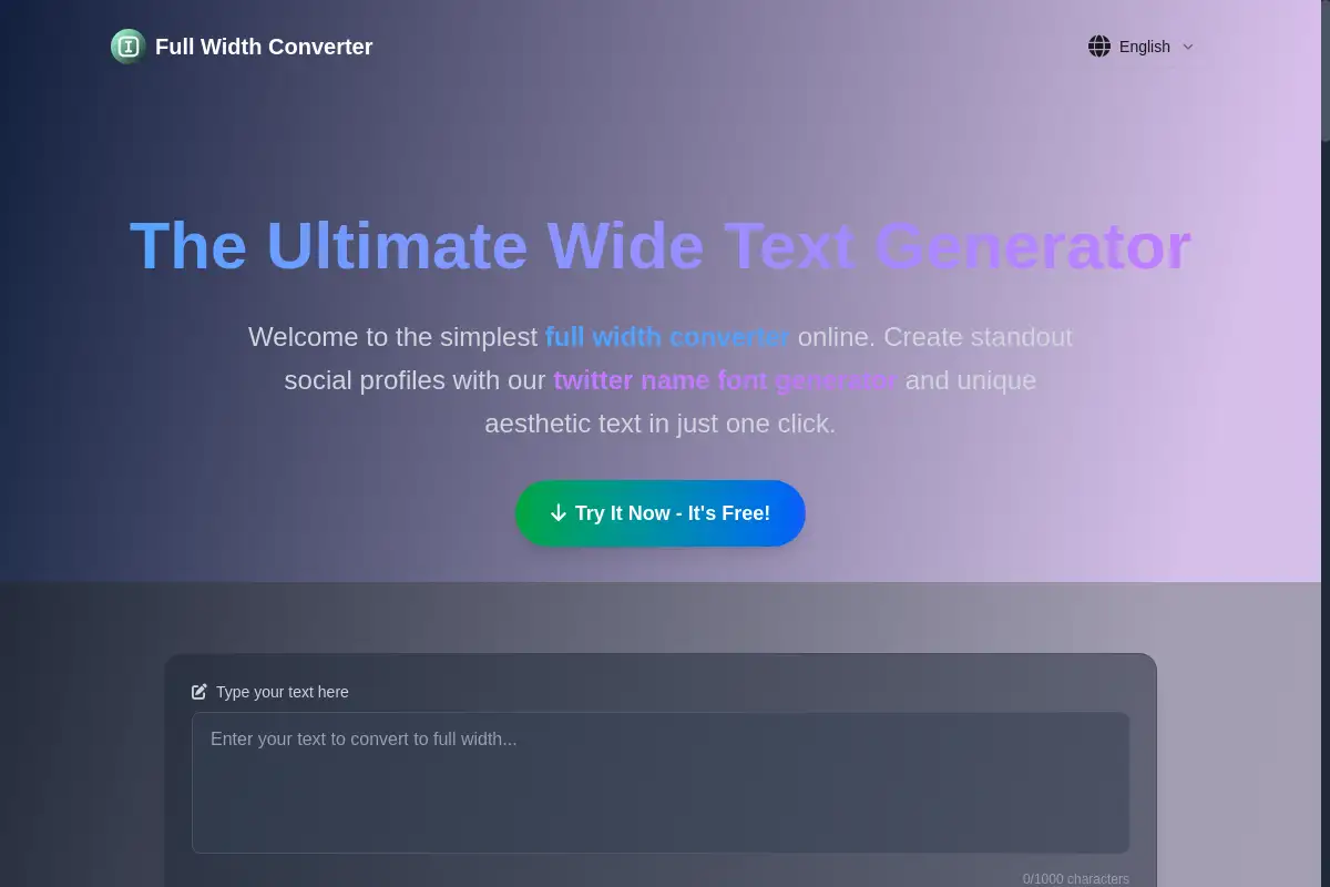 Full Width Converter