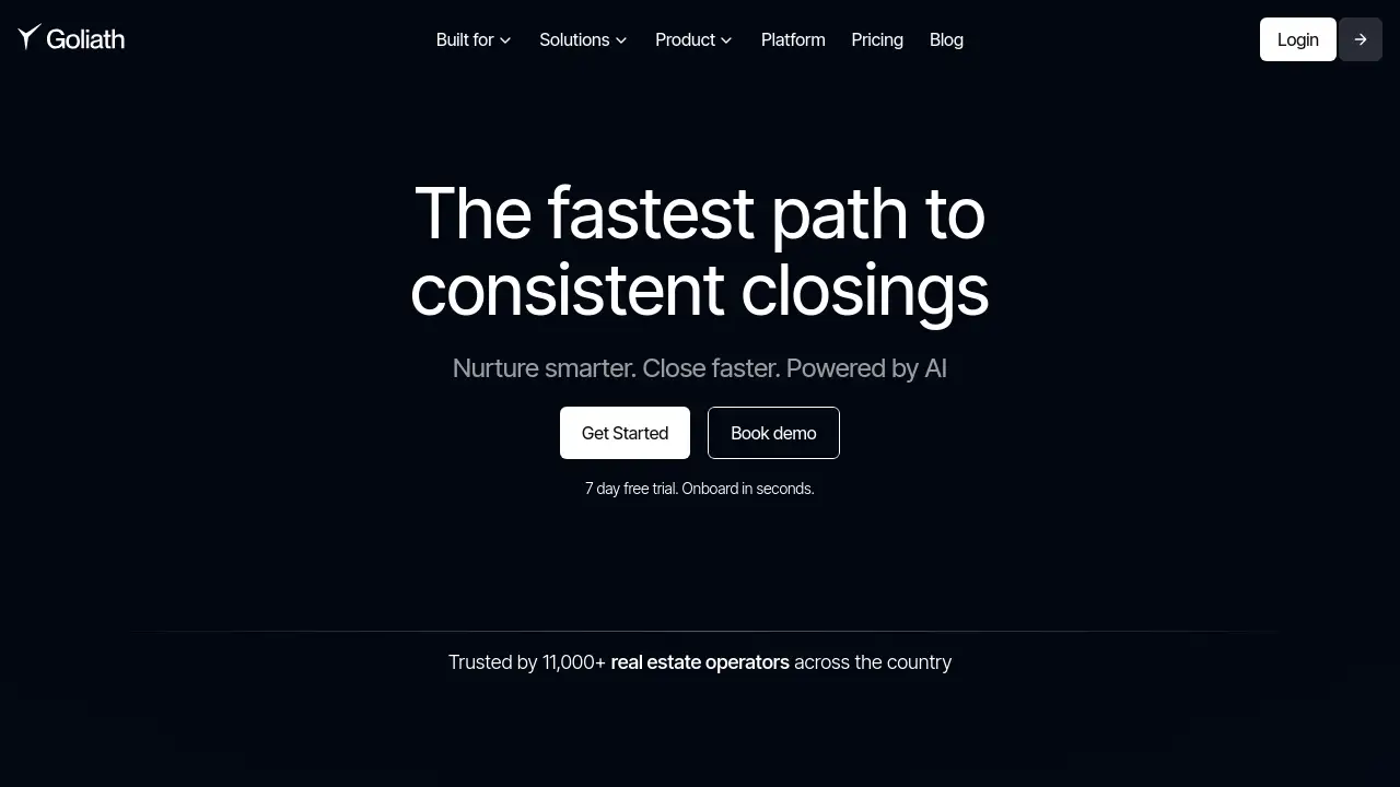 Goliath Data Real Estate CRM