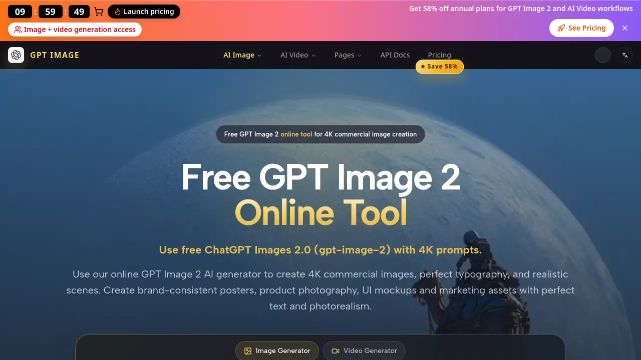 Free Gpt image 2 online tools