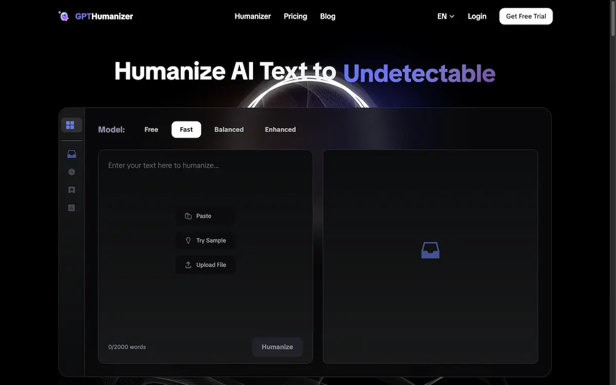GPTHumanizer：#1 Free AI Humanizer（True Free）