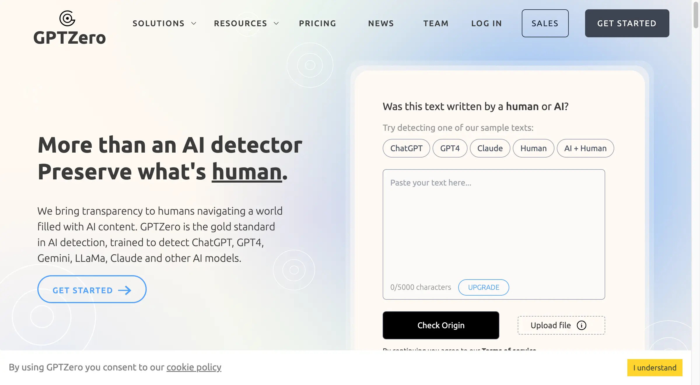 GPTZero The Trusted AI Detector For ChatGPT GPT 4 More AI With Me GPTZero The Trusted AI Detector For ChatGPT GPT 4 More AI With Me