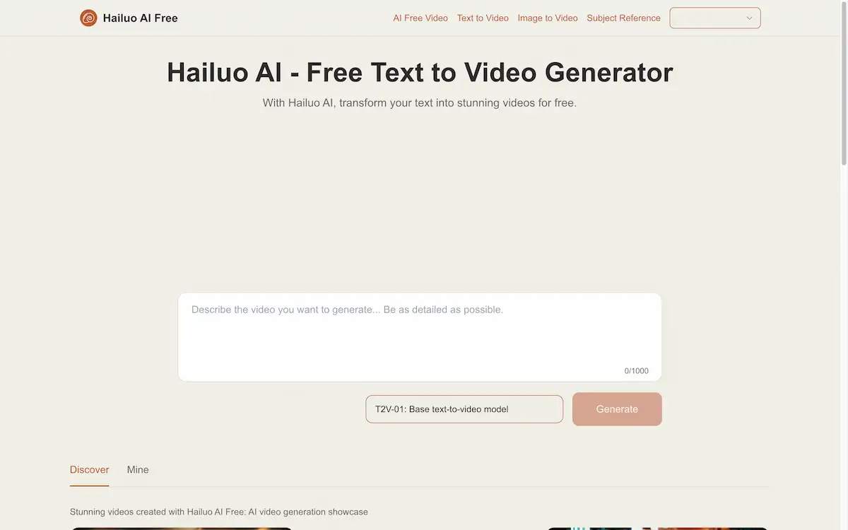 Hailuo AI Free