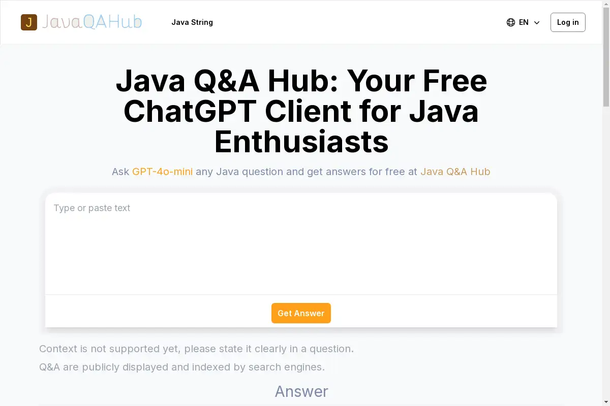 Java Q&A Hub
