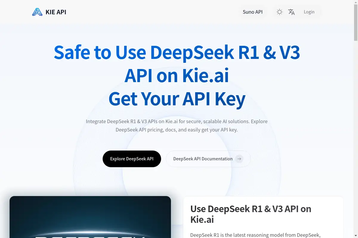 Kie.ai: Affordable & Secure DeepSeek R1 API