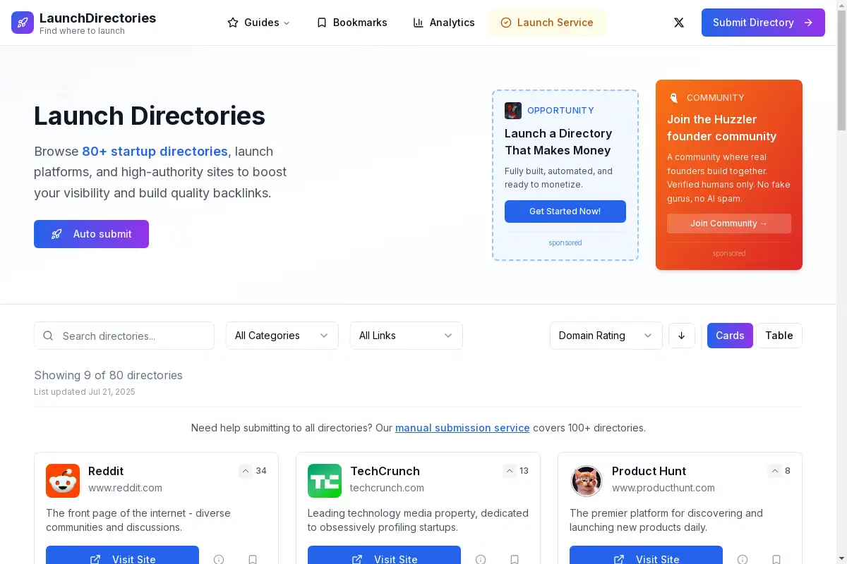 Launch Directories
