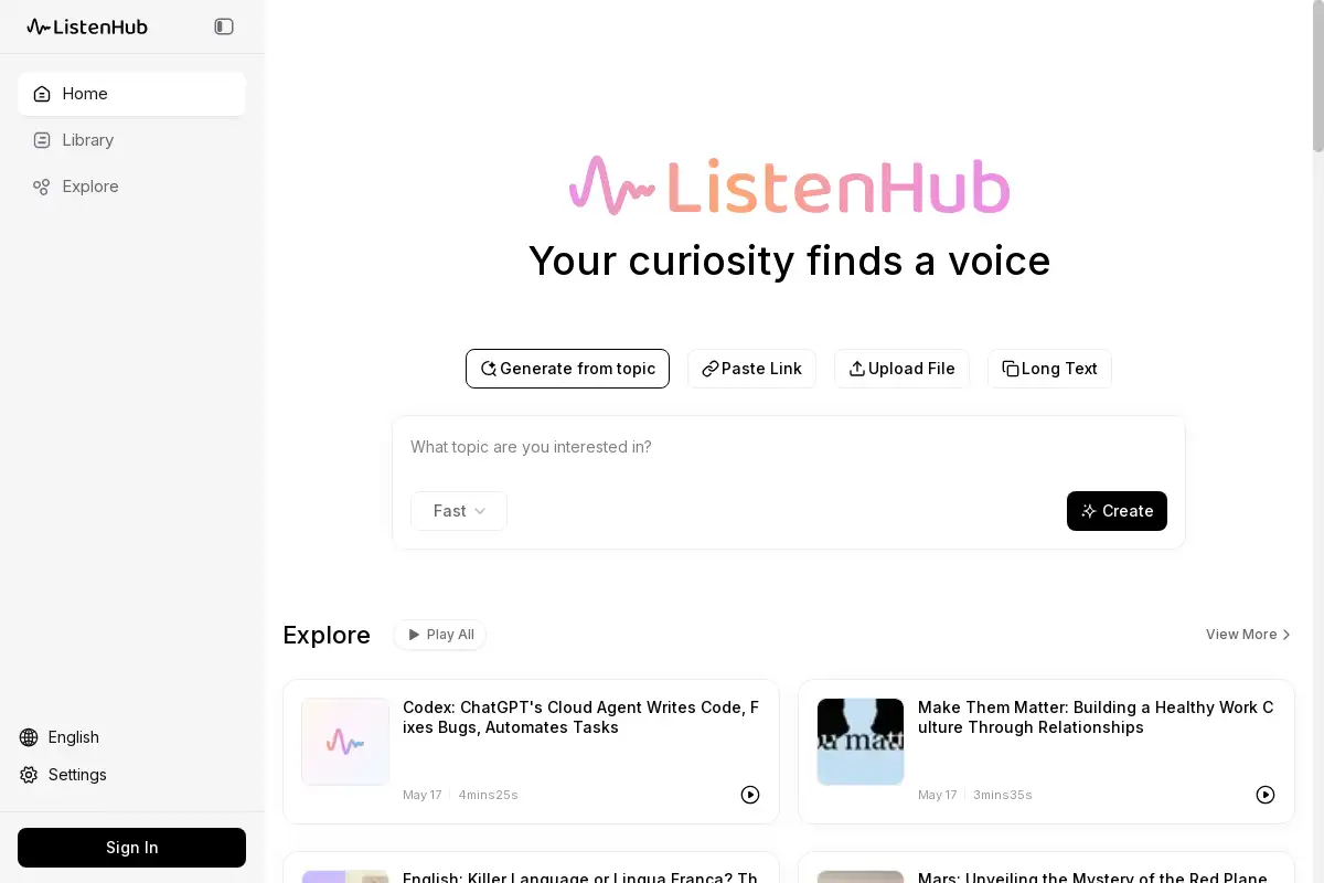 ListenHub