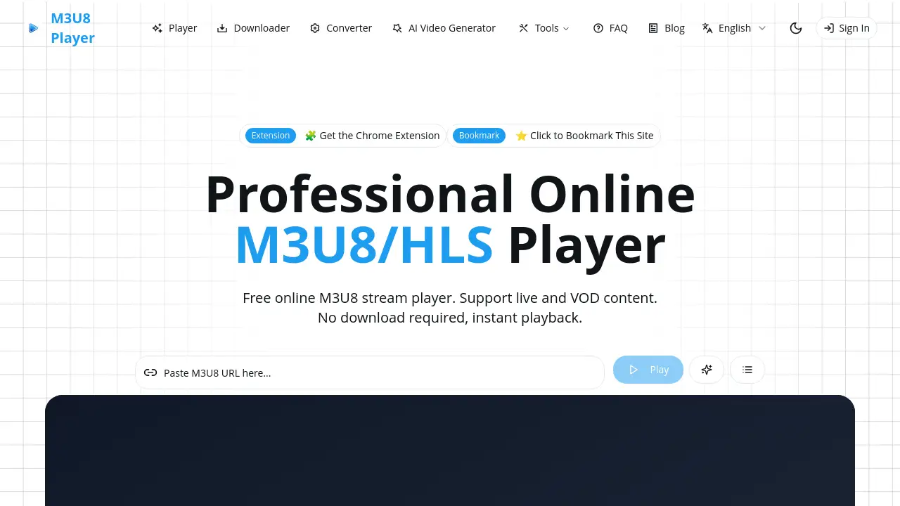 M3u8 player