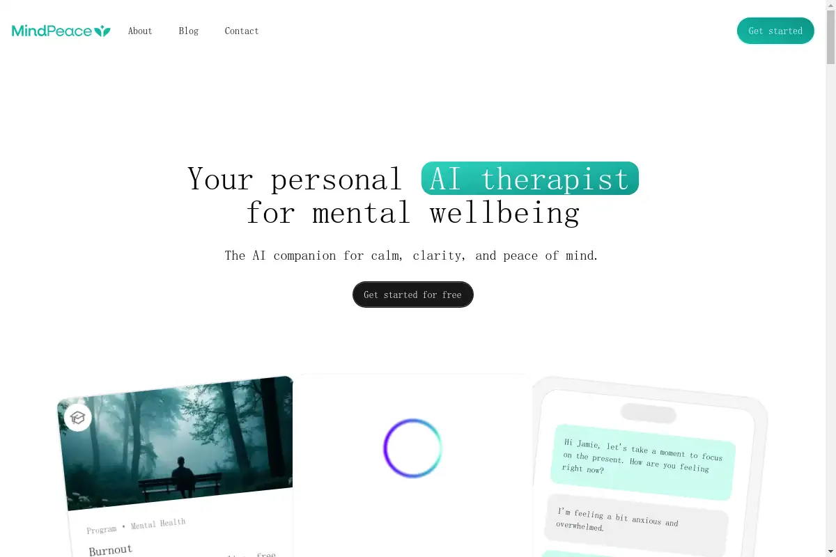 MindPeace - AI Therapist