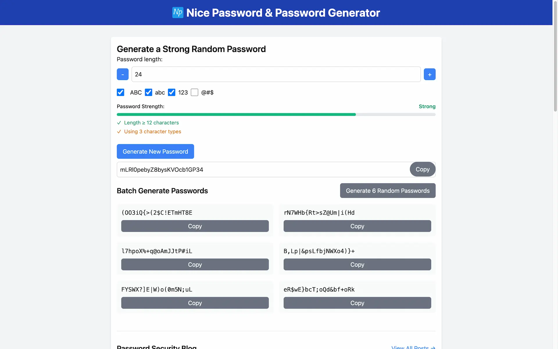 Nice Password