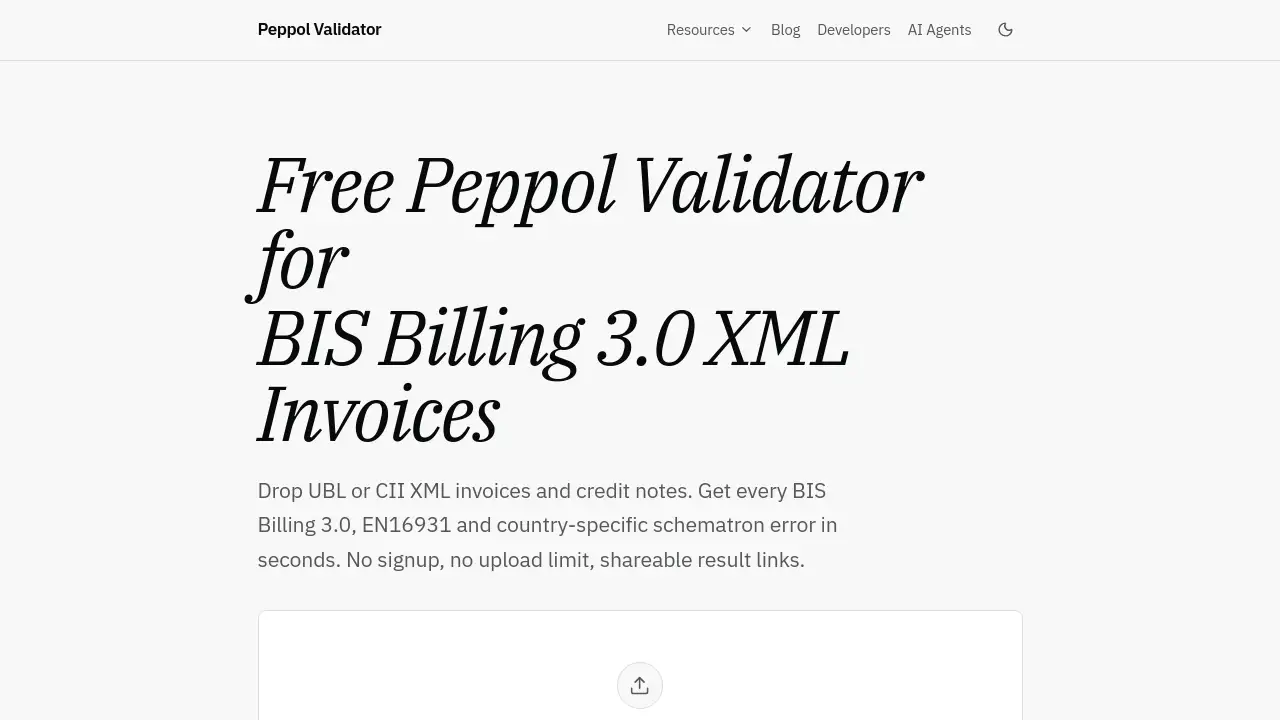 Peppol Validator