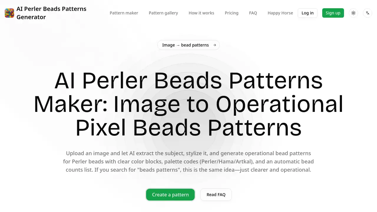 AI Perler Beads Patterns Maker