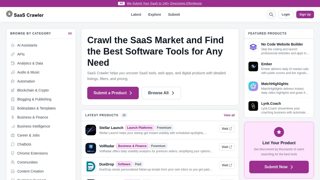 SaaS Crawler