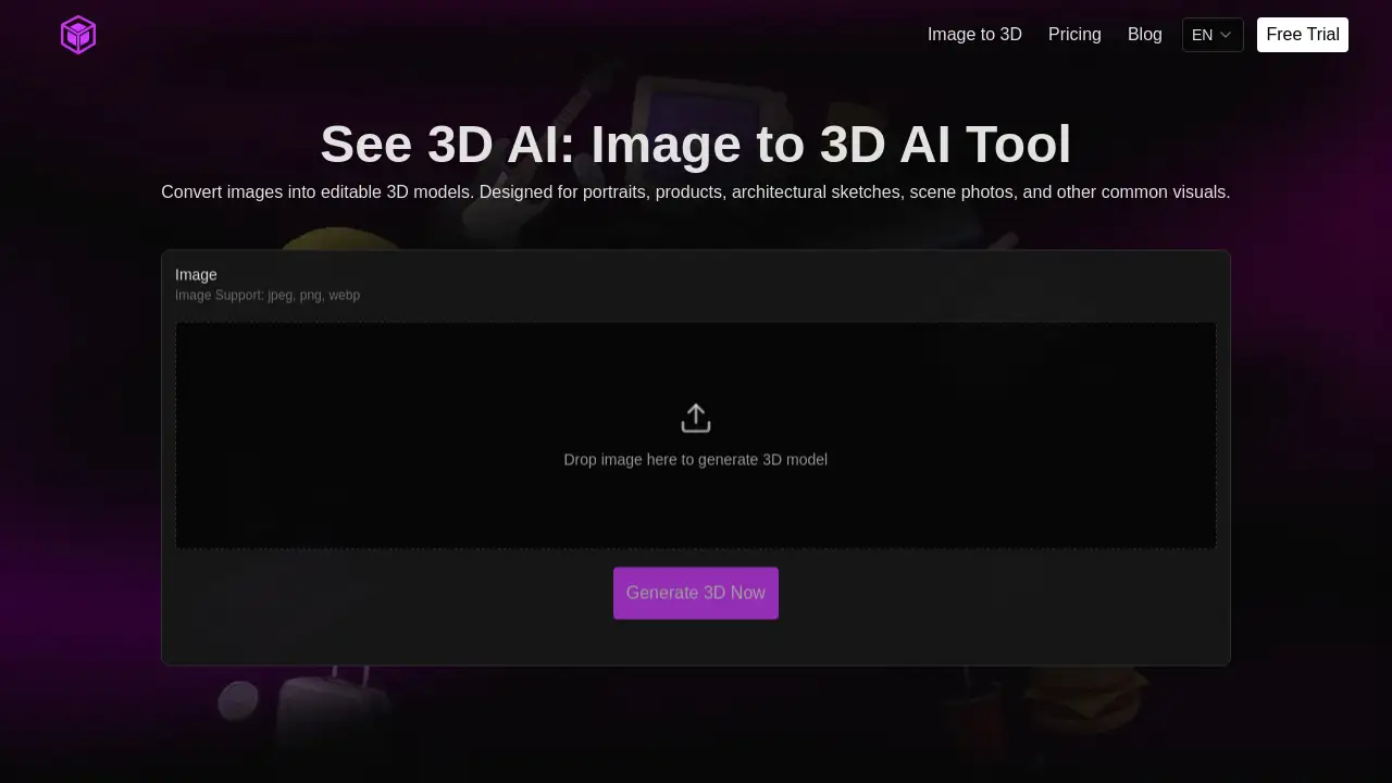 See 3D AI Model Generator