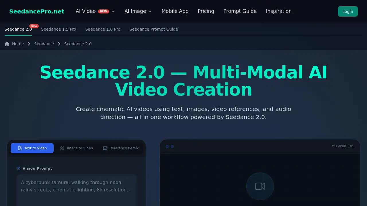 Seedance 2.0 AI Video Generator