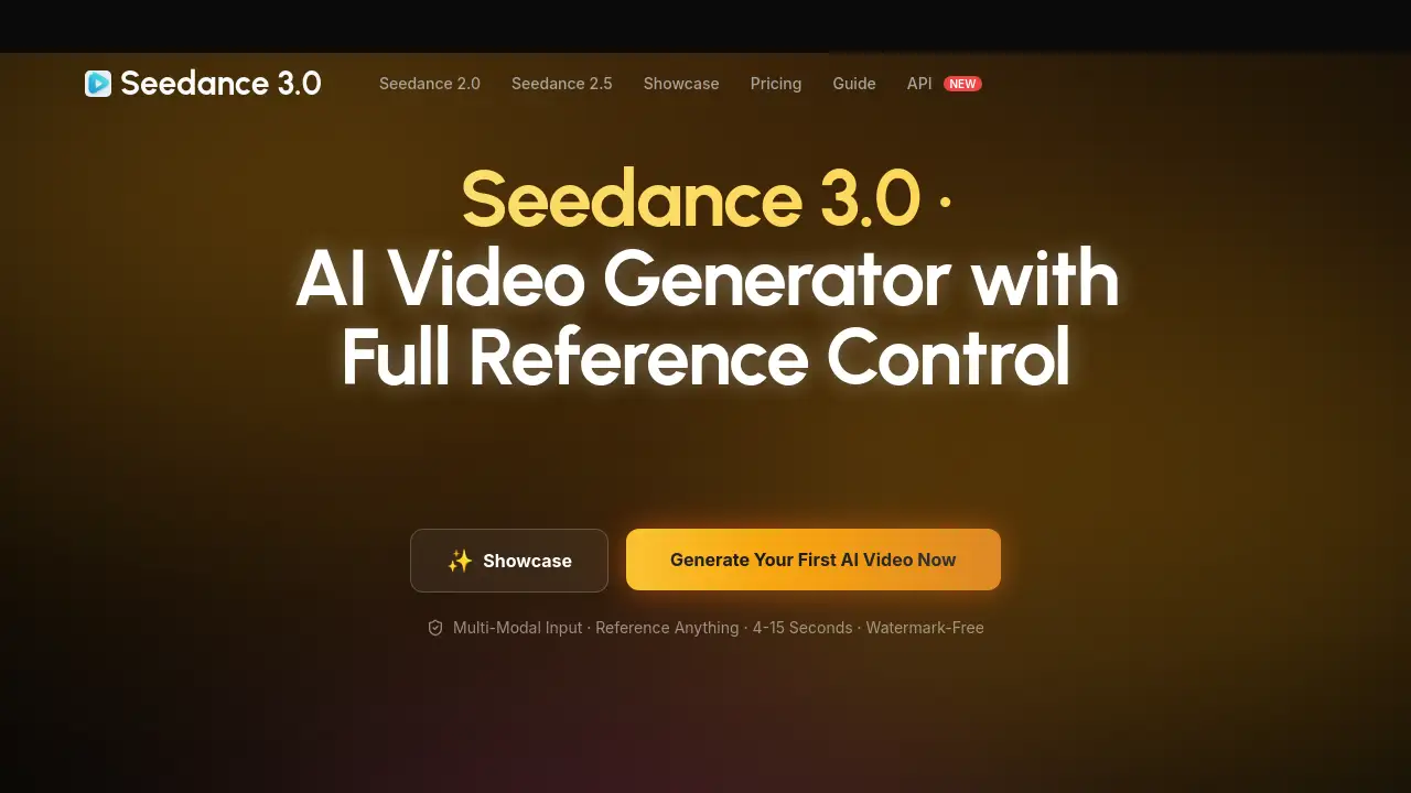 Seedance 3.0 AI Video Generator