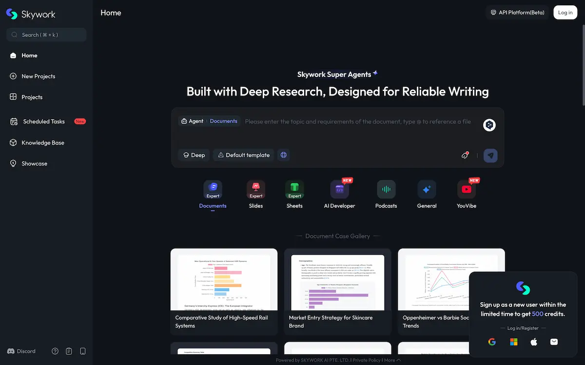 Skywork Super Agent | Your AI Assistant for Office Tasks