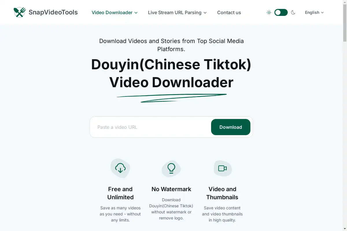 Douyin(Chinese Tiktok) Video Downloader