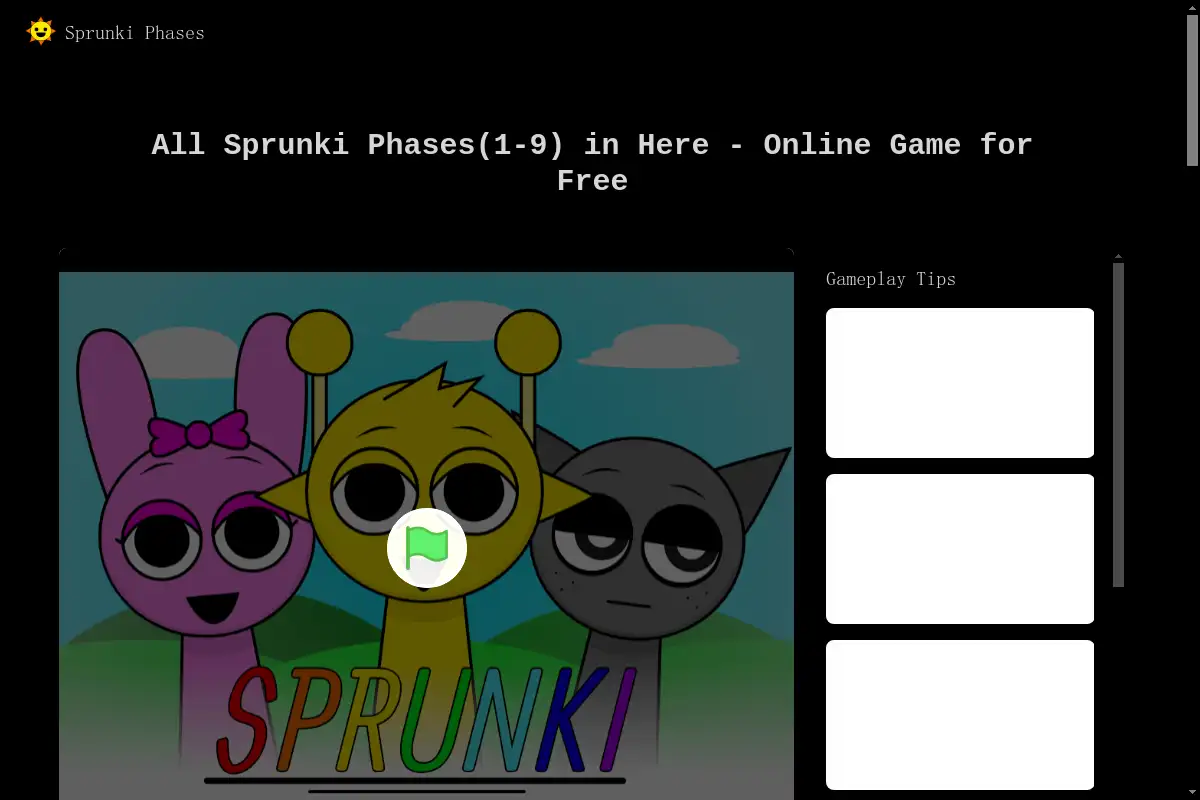 All Sprunki Phases(1-9) in Here - Online Game for Free