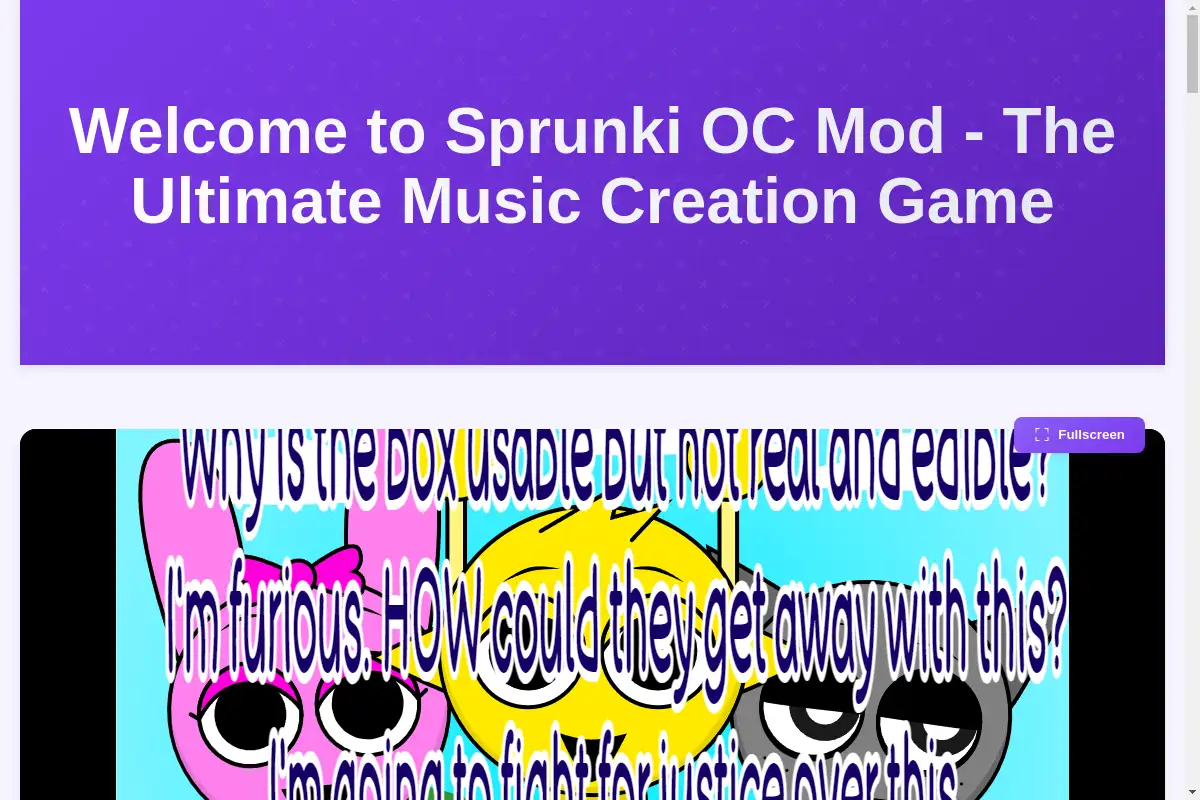 Sprunki OC Mod