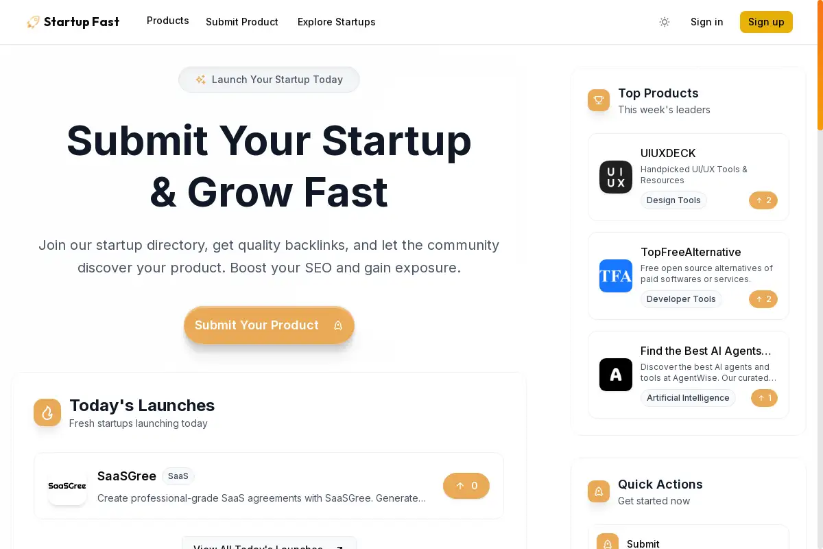 StartUp Fast