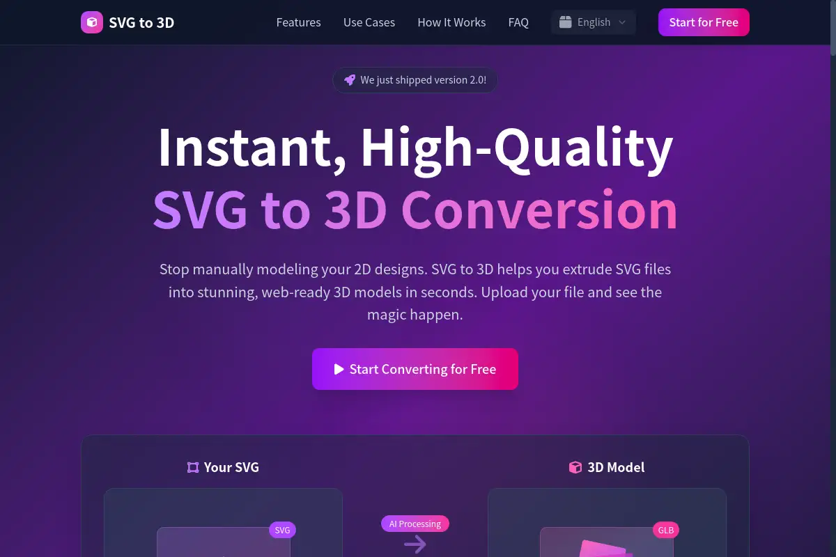 SVG to 3D