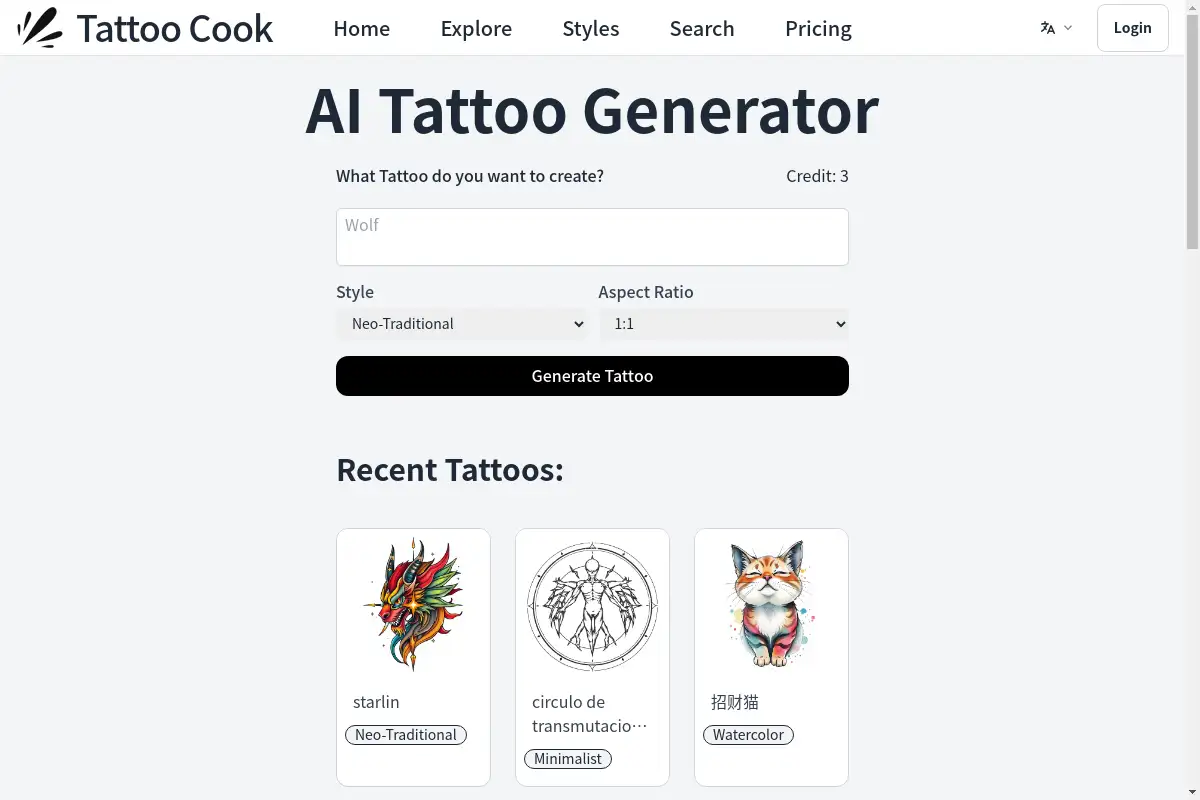 Tattoo Cook