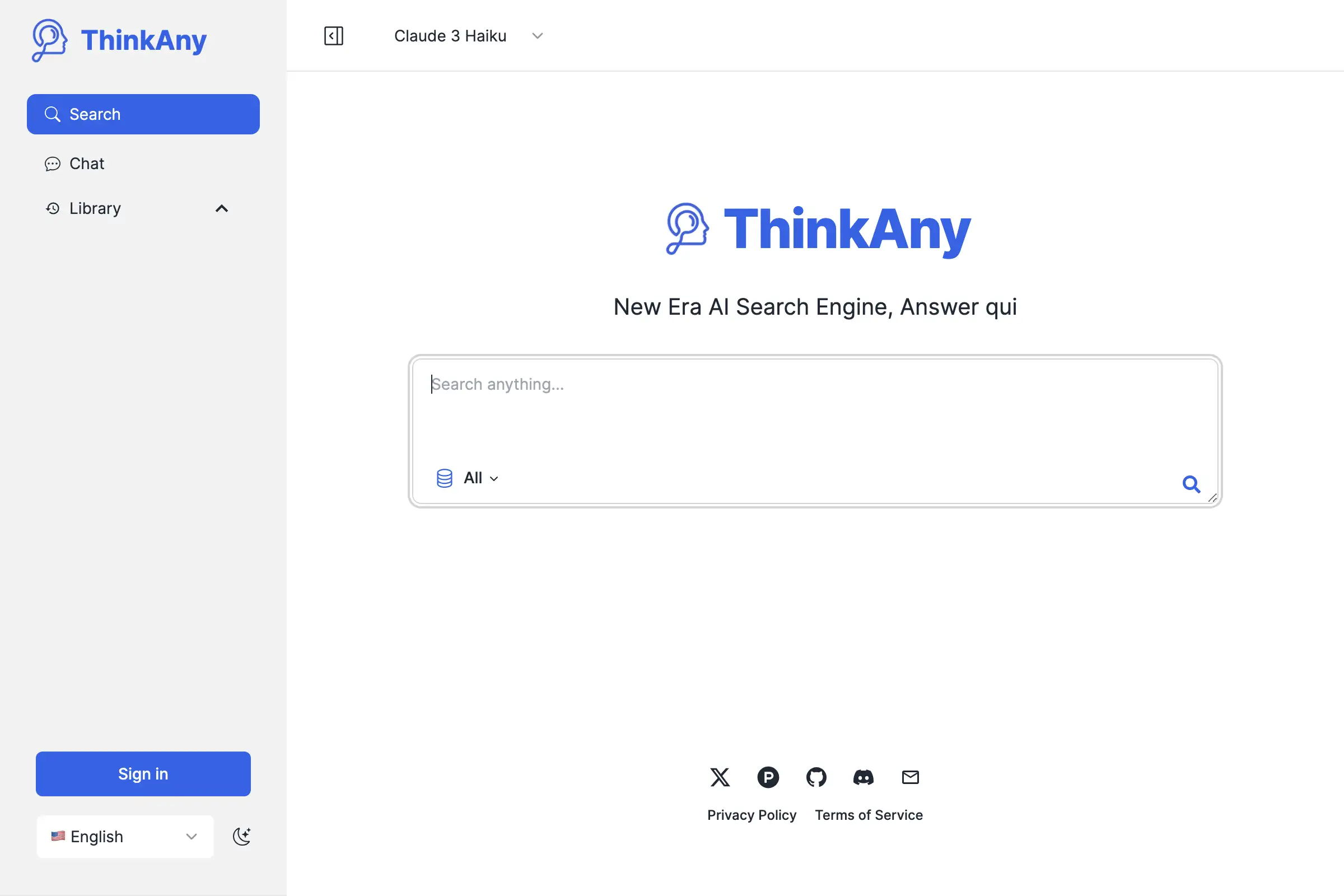 ThinkAny - AI Search Engine