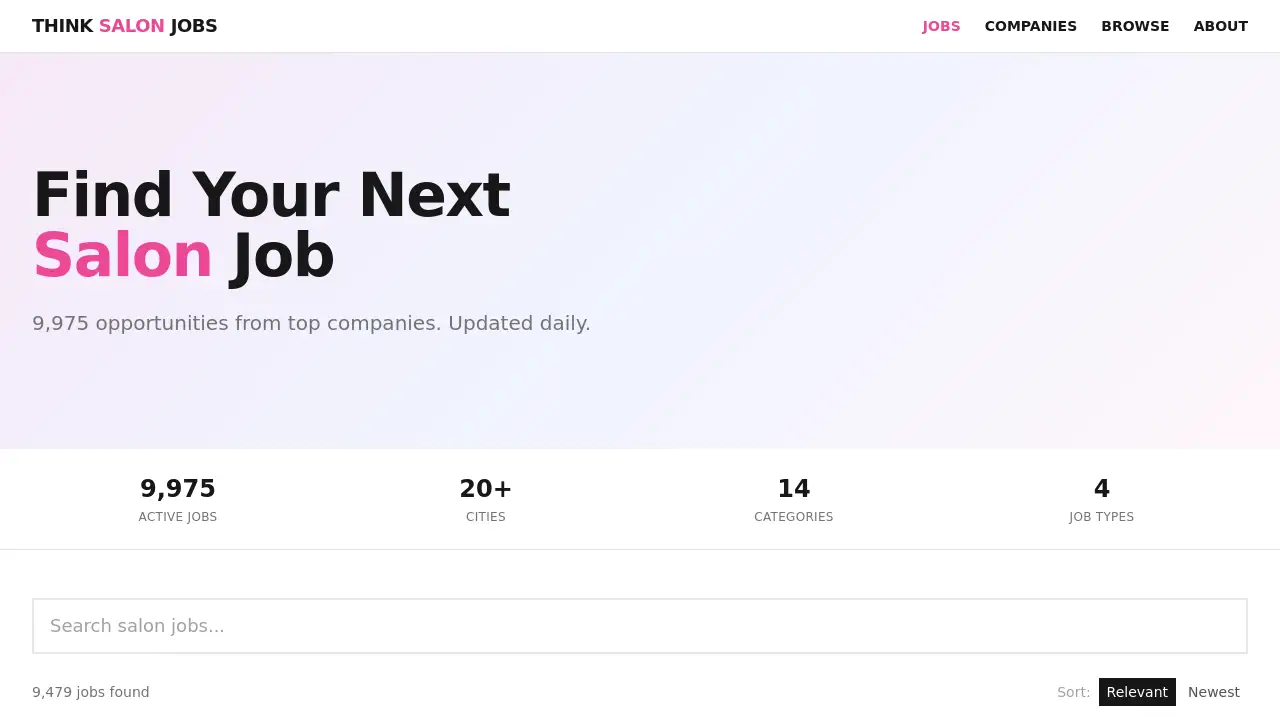 Think Salon Jobs