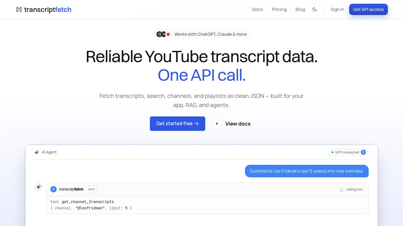 TranscriptFetch