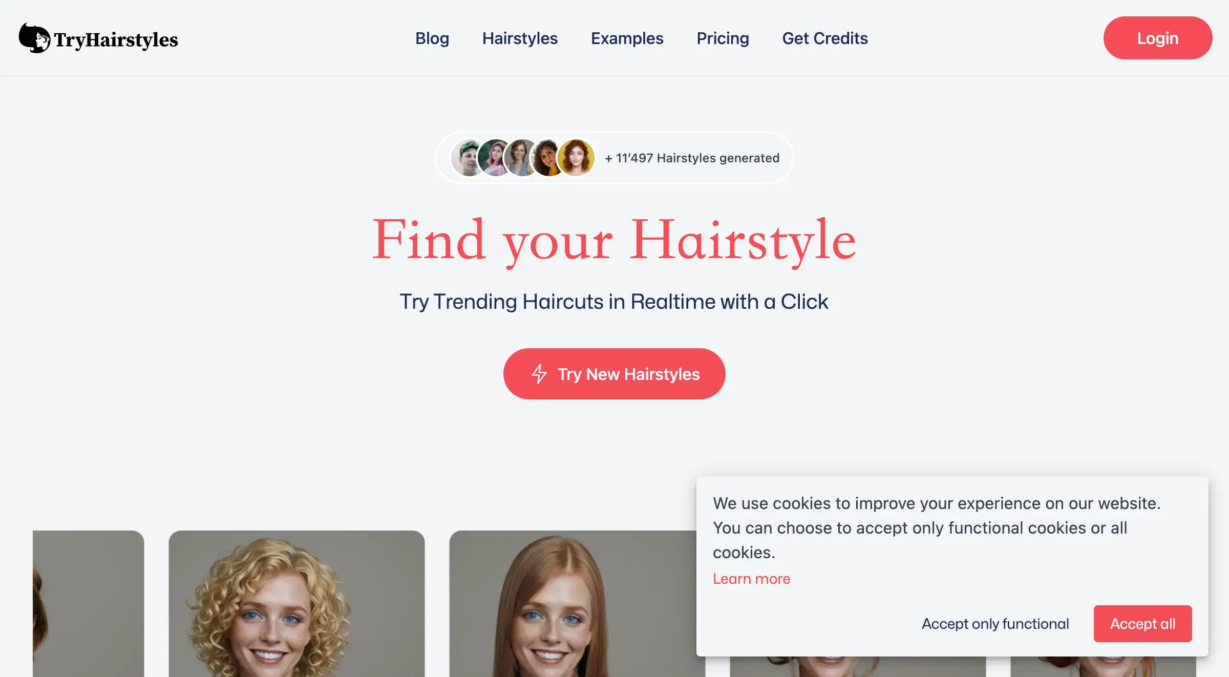 TryHairstyles: Find Your Hairstyle