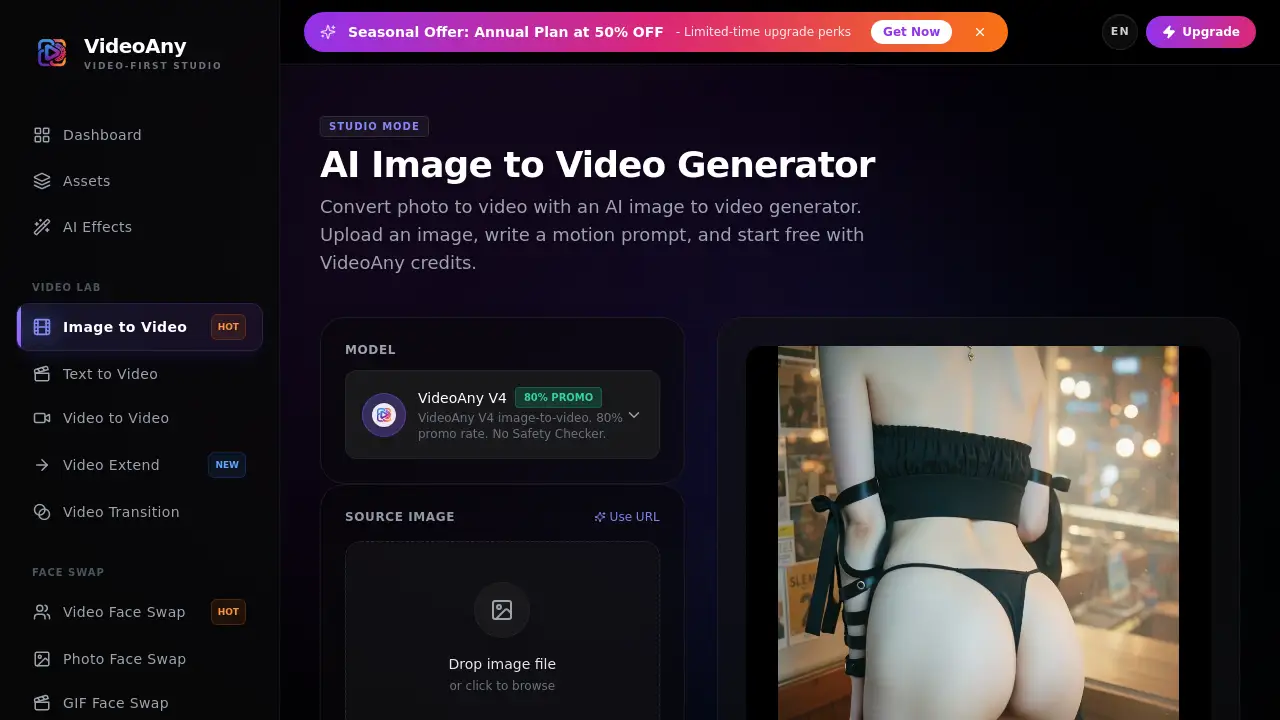 VideoAny Image to Video
