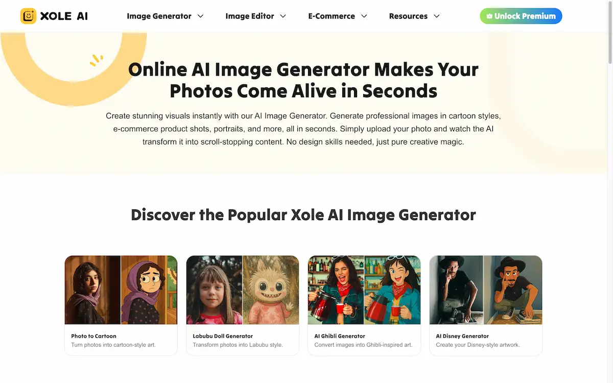 Xole AI Image Generator